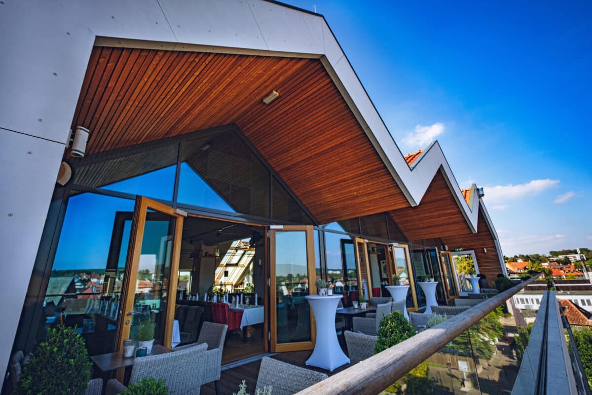 Balkon Lippischer Hof, mit fantstatischem Blick über Bad Salzufeln