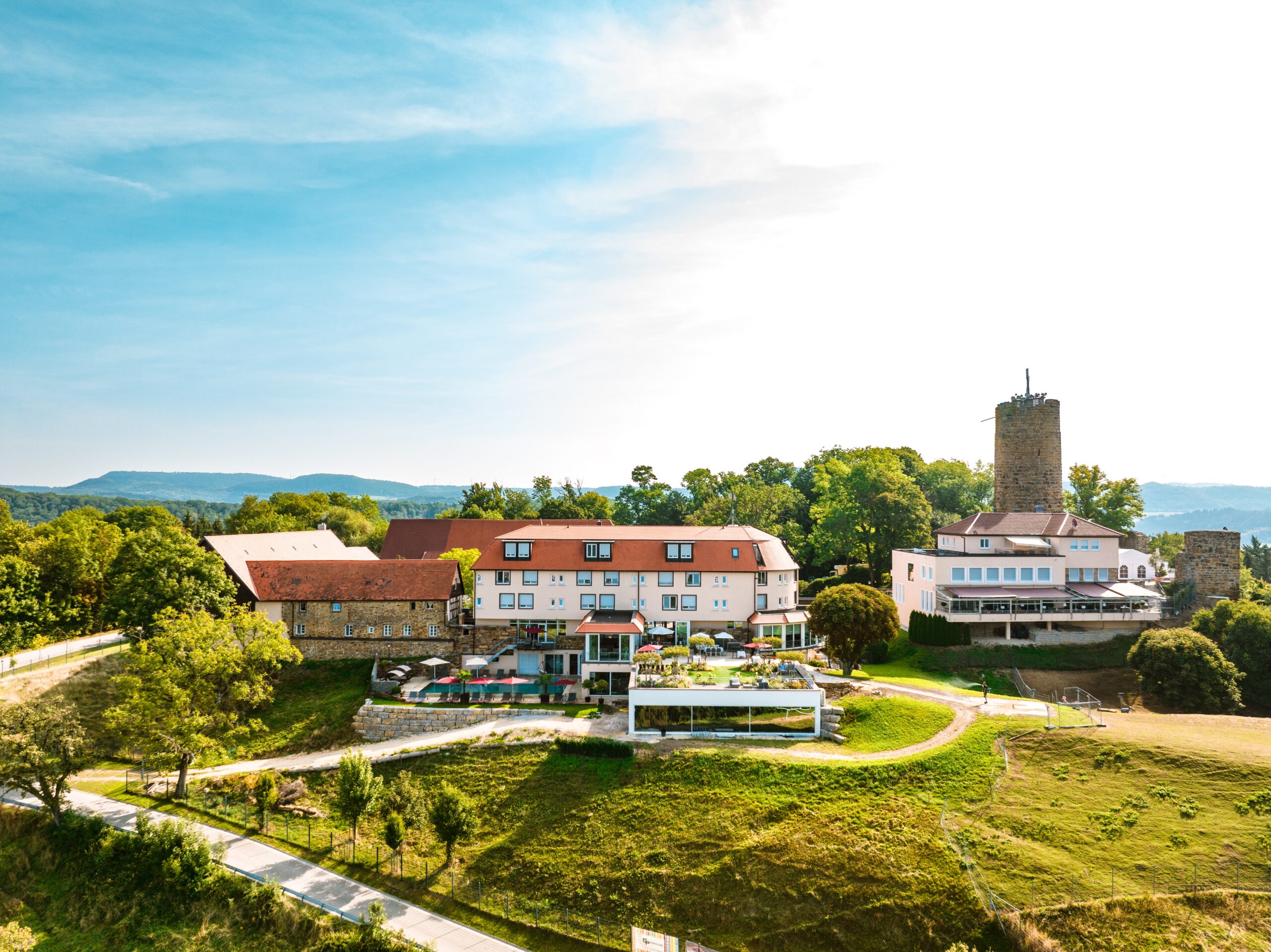 Gesamtansicht Das Burghotel Staufeneck