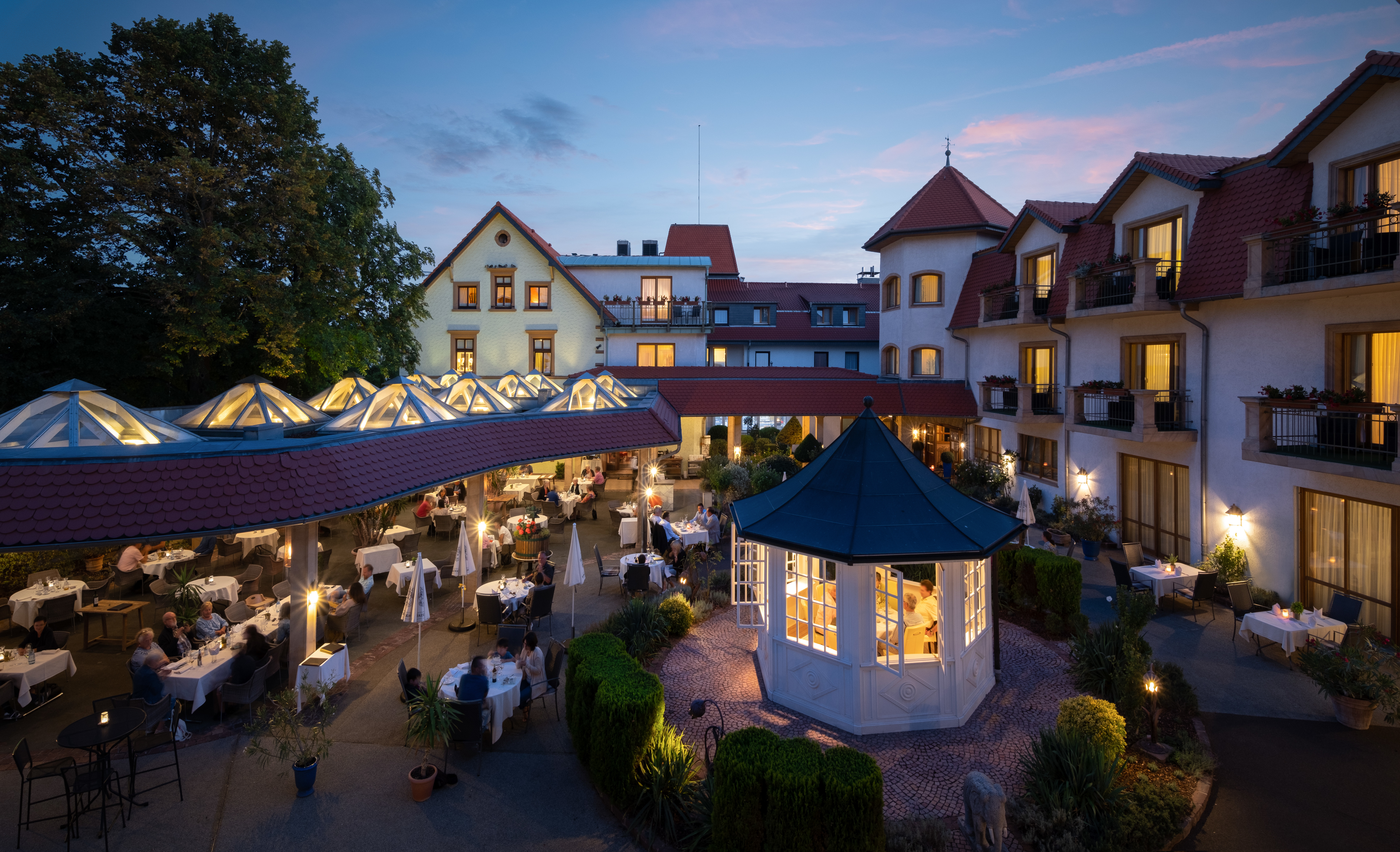 Blick auf das Ringhotel Winzerhof im Kraichgau